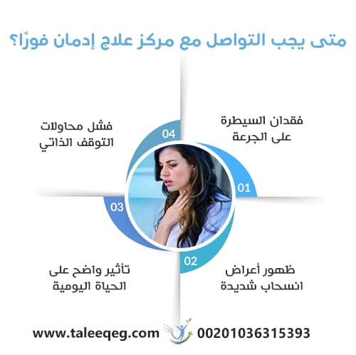 متى يجب التواصل مع مركز علاج إدمان فورًا؟