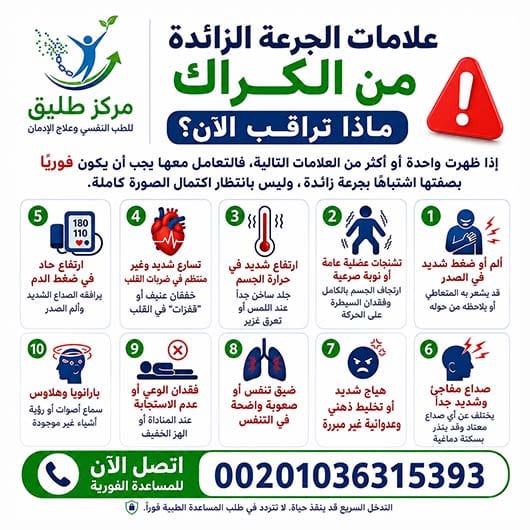 الجرعة الزائدة من الكراك: العلامات، الإسعاف الفوري، وماذا يحدث في المستشفى 1 علامات الجرعة الزائدة من الكراك: ماذا تراقب الآن؟