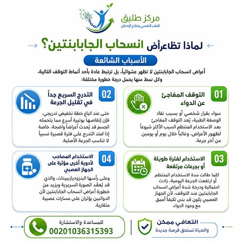 لماذا تظهر أعراض انسحاب الجابابنتين؟ الأسباب الشائعة