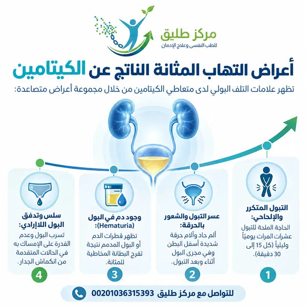 مخاطر الكيتامين على المثانة والجهاز البولي: كيف يحدث التلف وهل يمكن التعافي؟ 1 أعراض التهاب المثانة الناتج عن الكيتامين