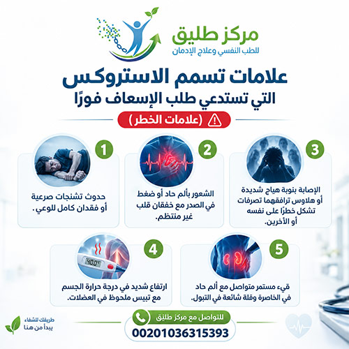 علامات تسمم الاستروكس التي تستدعي طلب الإسعاف فورًا (علامات الخطر)